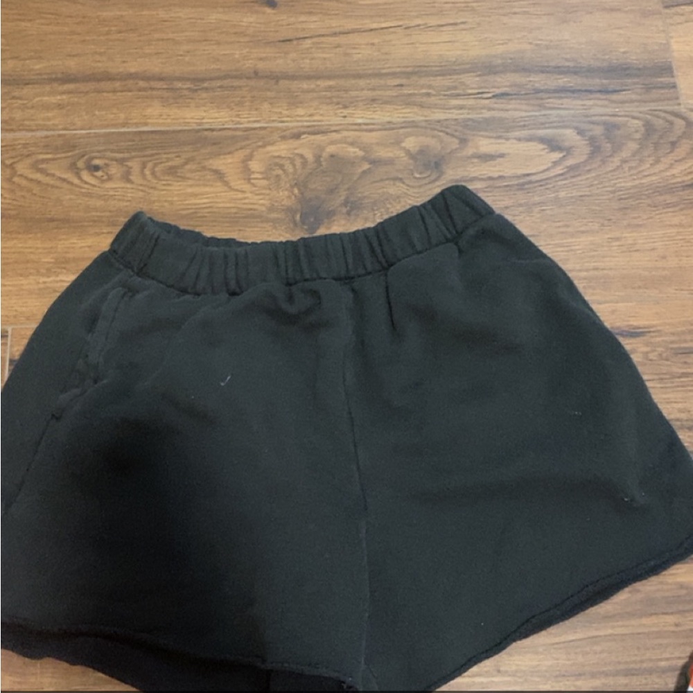 Aerie black sweat shorts